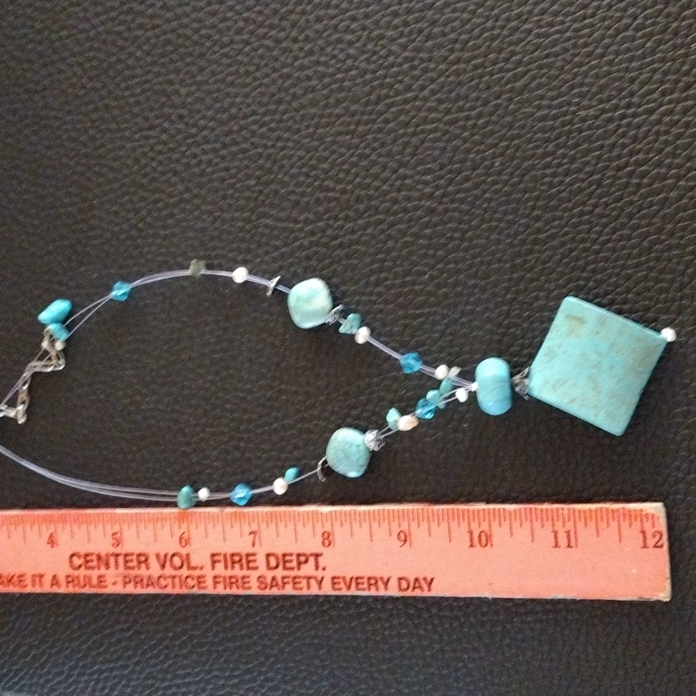 Turquoise and Pearl Necklace